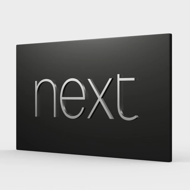 next logo 3D Model .c4d .max .obj .3ds .fbx .stl .blend 