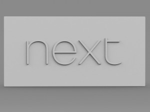 next logo 3D Model