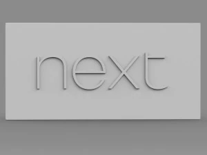 next logo 3D Model
