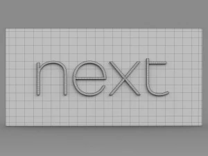 next logo 3D Model