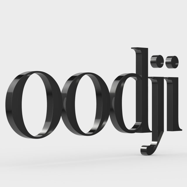 oodji logo 3D 모델 .c4d .max .obj .3ds .fbx .stl .blend 