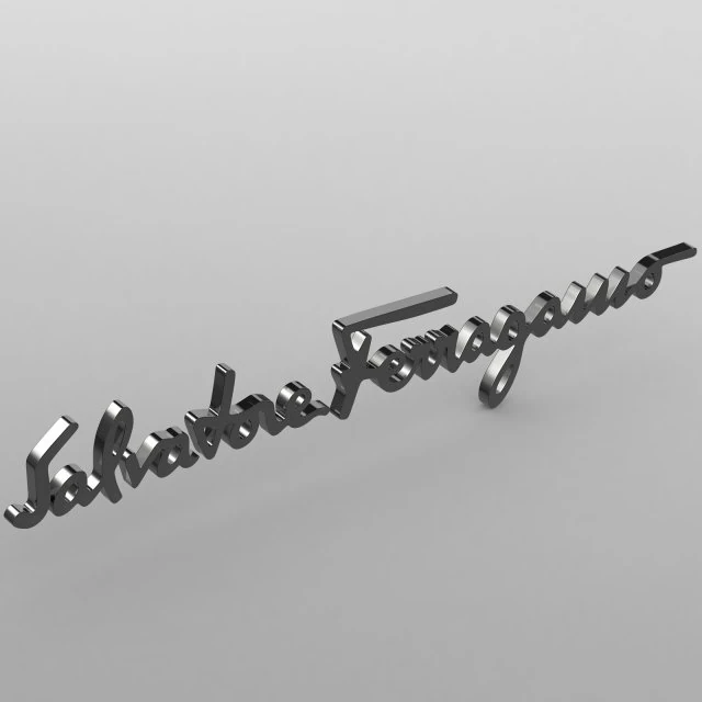 salvatore ferragamo logo 3D Model .c4d .max .obj .3ds .fbx .stl .blend