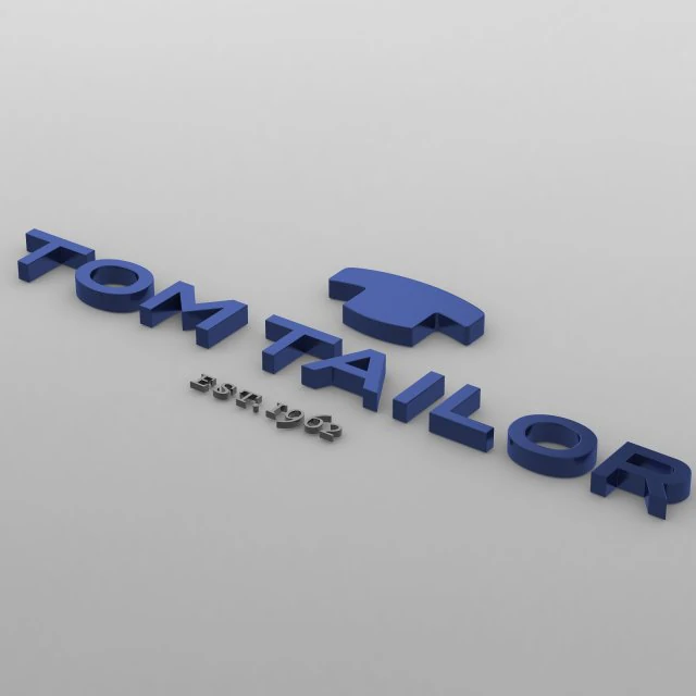tom tailor logo 3D Model .c4d .max .obj .3ds .fbx .stl .blend
