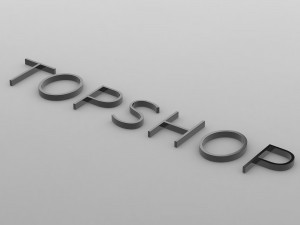 topshop logo 3D Model