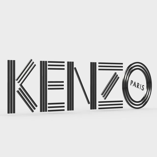 kenzo logo 3D Model .c4d .max .obj .3ds .fbx .stl .blend 