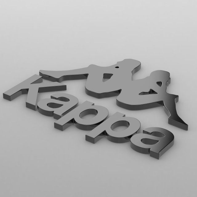 kappa logo 3Dモデル .c4d .max .obj .3ds .fbx .stl .blend 