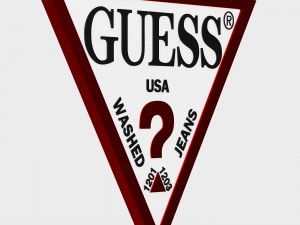 guess logo Modello 3D