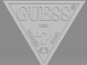 guess logo Modello 3D