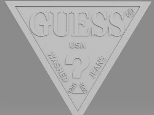 추측 로고 3D 모델