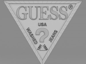 guess logo Modello 3D