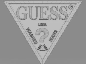 추측 로고 3D 모델