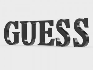 guess logo 2 3D Model
