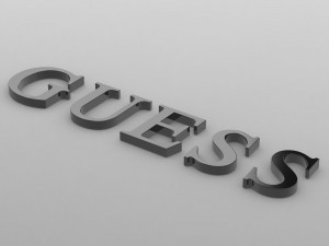 guess logo 2 3D Model
