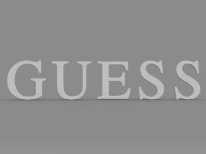 guess logo 2 3D Model