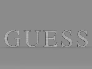 guess logo 2 3D Model