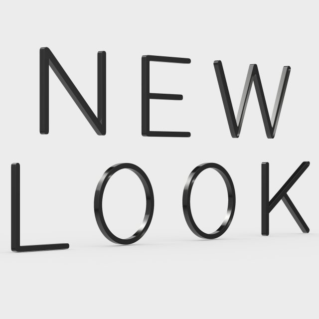 new look logo 2 3D Model .c4d .max .obj .3ds .fbx .stl .blend 