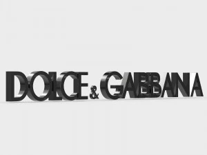 dolce gabbana logo 3D Model