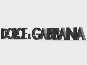 dolce gabbana logo 3D Model