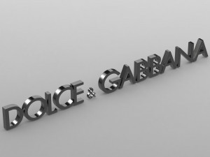 dolce gabbana logo 3D Model