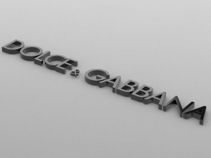 dolce gabbana logo 3D Model