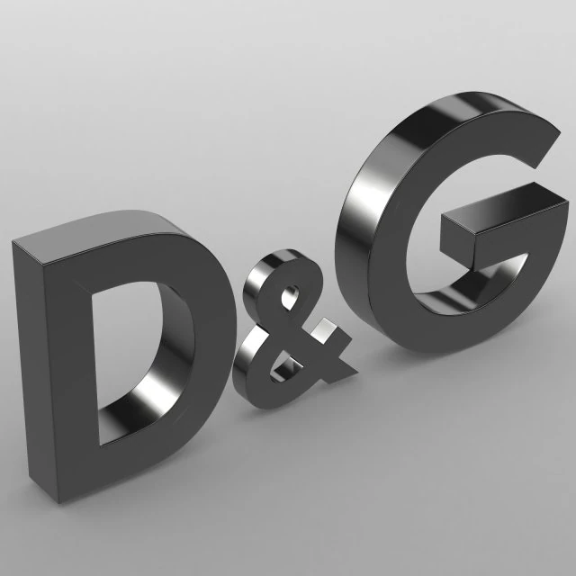 dolce gabbana logo 2 3D Model .c4d .max .obj .3ds .fbx .stl .blend