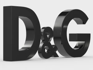 dolce gabbana logo 2 3D Model