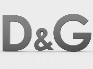 dolce gabbana logo 2 3D Model