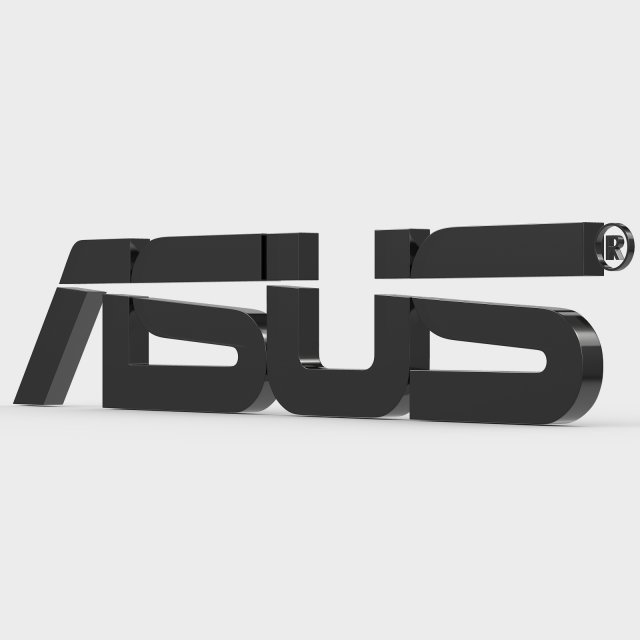 asus logo 3D Model .c4d .max .obj .3ds .fbx .stl .blend 