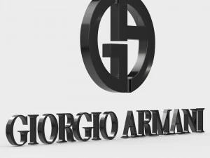 giorgio armani logo 3D Model