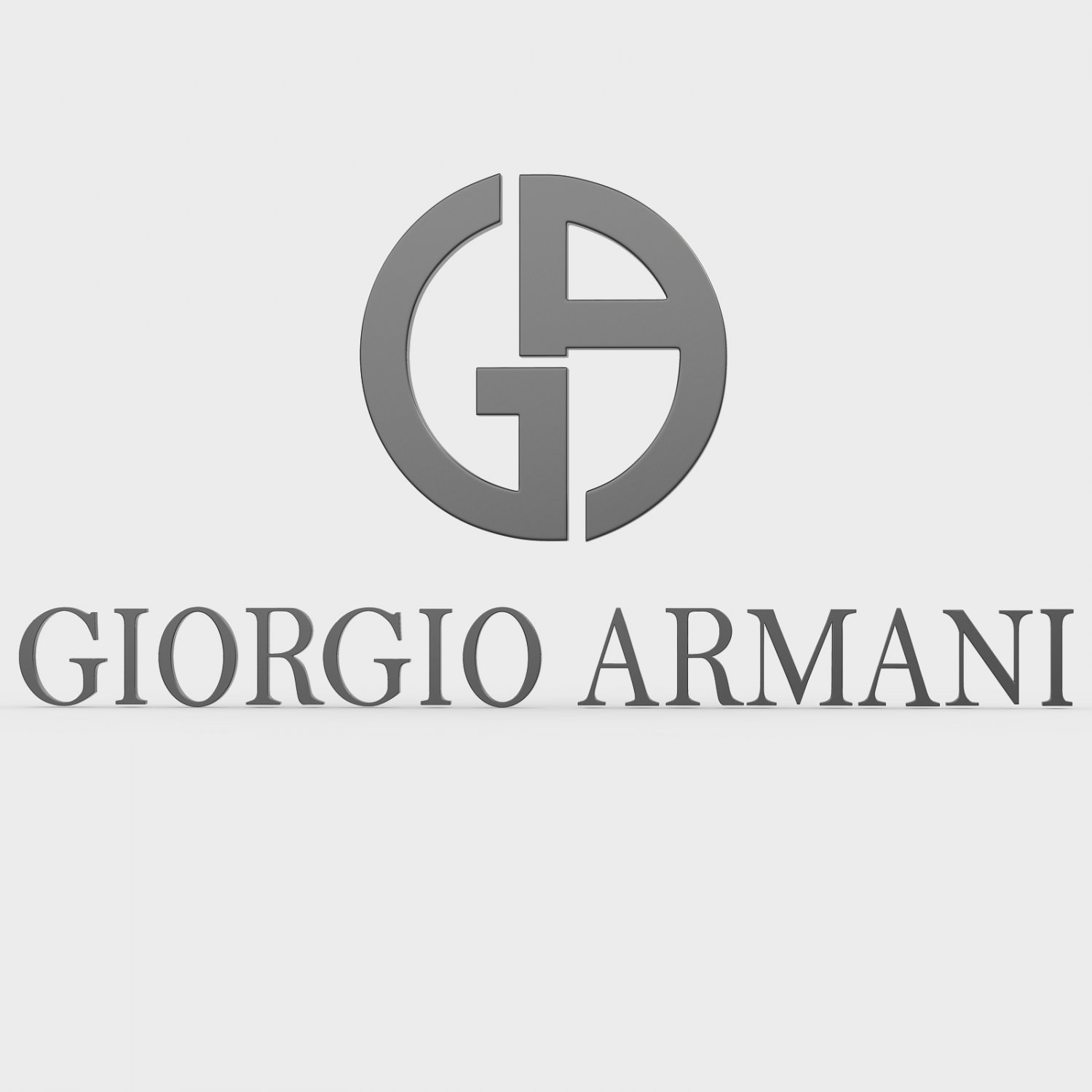 Giorgio armani logo 3D Model in 
