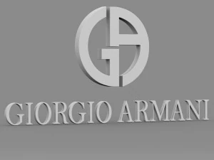 giorgio armani logo 3D Model