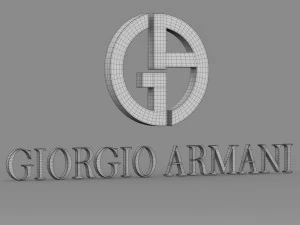 giorgio armani logo 3D Model