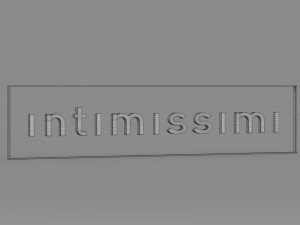 intimissimi logo Modello 3D