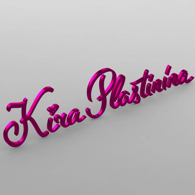 kira plastinina logo 3D Model .c4d .max .obj .3ds .fbx .stl .blend