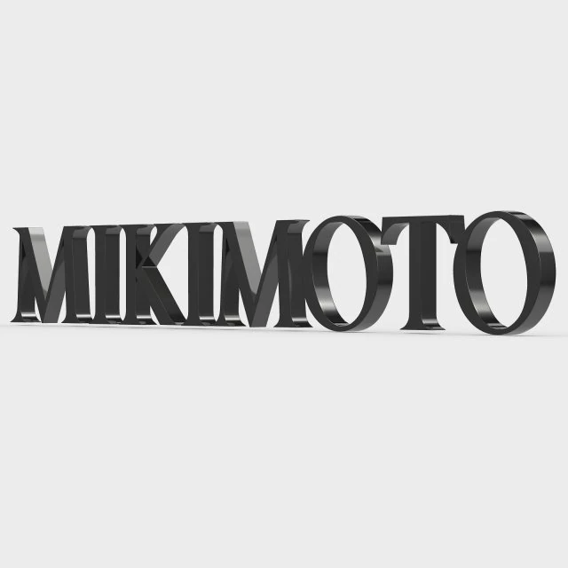 mikimoto logo 3D Model .c4d .max .obj .3ds .fbx .stl .blend