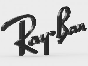ray ban logo 3D Model