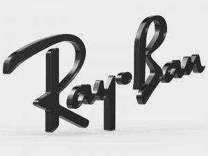 ray ban logo 3D Model