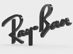 ray ban logo 3D Model