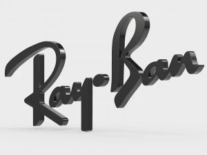 ray ban logo 3D Model
