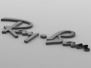ray ban logo 3D Model
