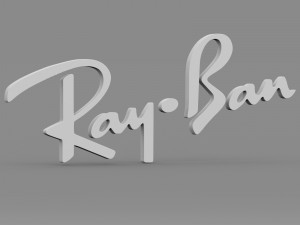 ray ban logo 3D Model