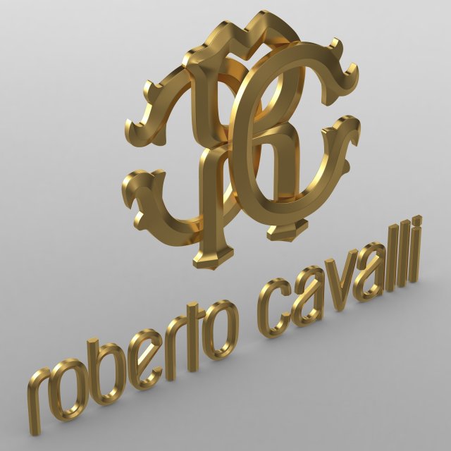 roberto cavalli logo 3D Model in Clothing 3DExport