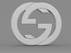 gucci new logo 3D Model