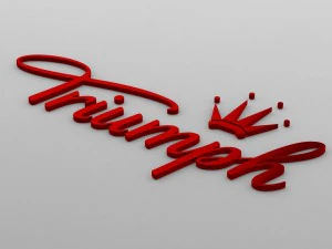 승리 로고 3D 모델