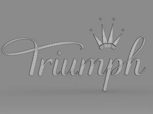 승리 로고 3D 모델