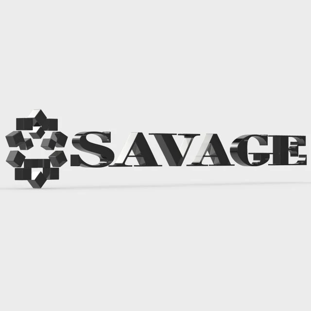 savage logo 3D Model .c4d .max .obj .3ds .fbx .stl .blend 