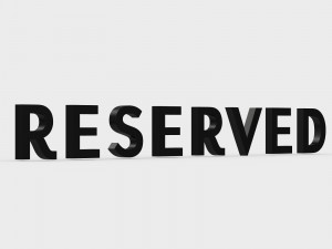 reserved logo 3D-Modell