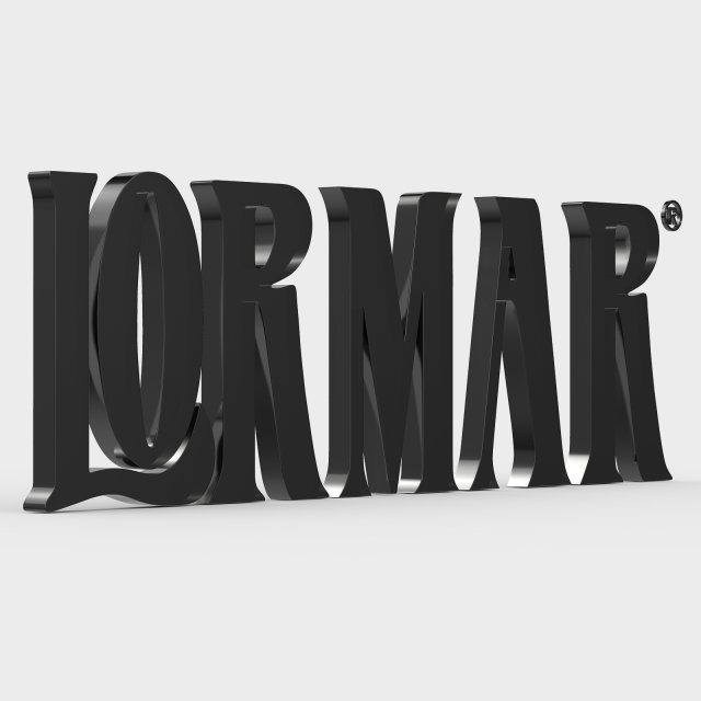 lormar logo 3D Model .c4d .max .obj .3ds .fbx .stl .blend 