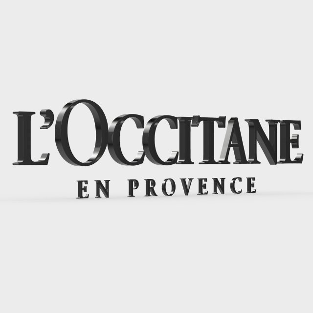 loccitane logo 3Dモデル .c4d .max .obj .3ds .fbx .stl .blend 