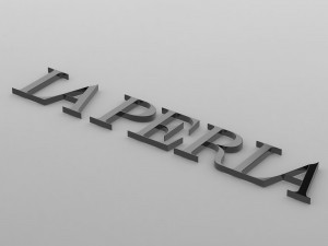la perla logo 3D Model